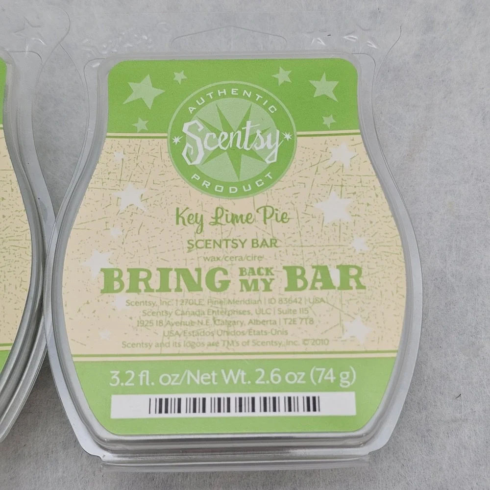 NIB Lot Of 2 Key Lime Pie Scentsy Wax Bars